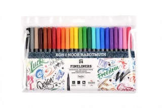 Sada 24 fineliner KOH-I-NOOR, 0,3mm