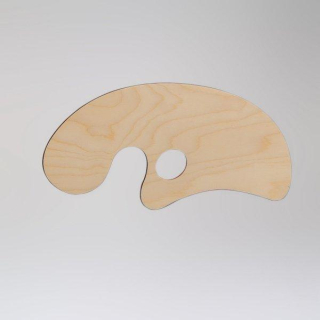 Oválna drevená paleta TART - 33 x 15cm