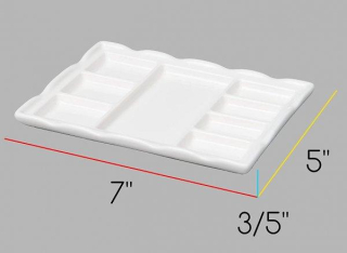 Porcelánová paleta, 13x18cm