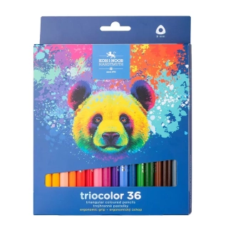 Sada 36 farebných ceruziek TRIOCOLOR KOH-I-NOOR, priemer ceruzky 9,0mm