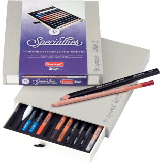 Sada 12 špeciálnych ceruziek Bruynzeel Design Graphite