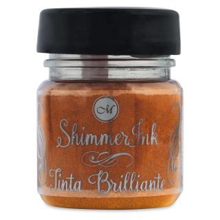 Akrylový atrament Manuscript, 25ml - glitrová zlatá