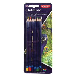 Sada 6 farebných akvarelových ceruziek INKTENSE DERWENT
