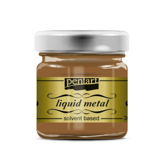 Tekutý kov PENTART - 30 ml - bronzová