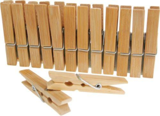 MEYCO Bambusové štipce 65x10mm, 24ks