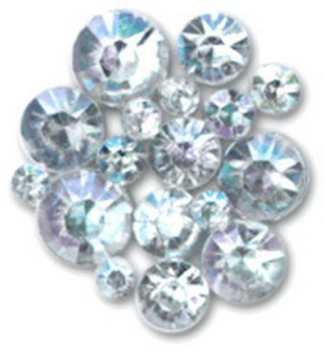 MEYCO akrylové kamienky špicaté kryštálové 2-4mm, 250ks