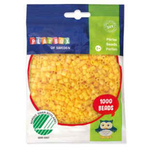 Zažehlovacie korálky - žlté, 1000ks