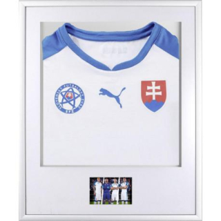 Rám na futbalový dres biely