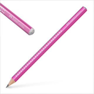 Grafitová ceruzka Jumbo Sparkle/ružová