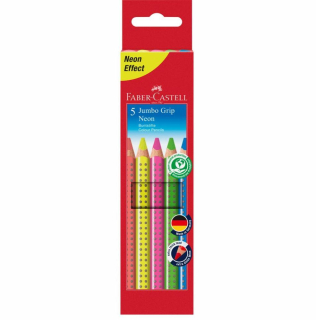 Pastelky Jumbo Grip Neon set 5 ks