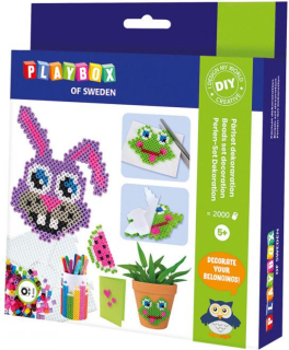 Zažehlovacie korálky - zajačík, žaba, 2000ks