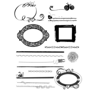 Gélové pečiatky - ornamenty