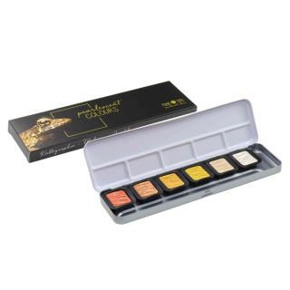 Sada 6 akvarelových farieb FINETEC