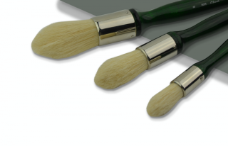 Okrúhle štetce t_brush, prírodné prasacie štetiny, polodlhá rukoväť