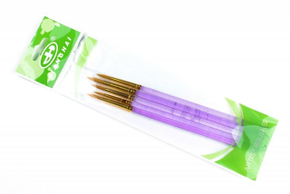 Sada 5 univerzálnych štetcov t_brush s krátkou tukoväťou