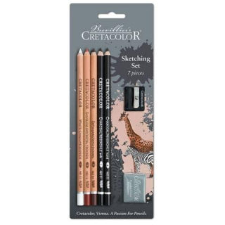 Sada na kreslenie Sketching Set CRETACOLOR, 7ks