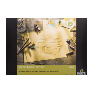 Skicár A4 na pastel Rembrandt, 180g, 50 listov - tónovaný hnedý
