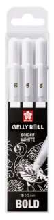 SAKURA Bold White Gel Pen - sada 3ks 