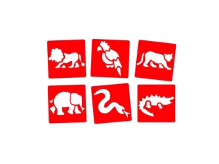 Šablony - zvieratká, 6ks