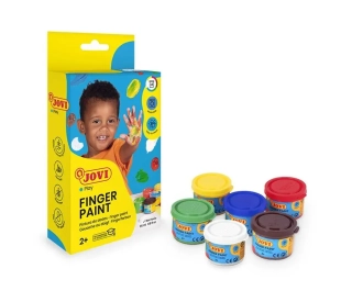 Prstové farby 6x35ml JOVI - základné farby