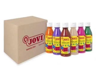 Sada 6 x 250ml temperových farieb JOVI pre deti - mix farieb