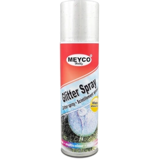 Glitter sprej MEYCO - strieborný, 100ml