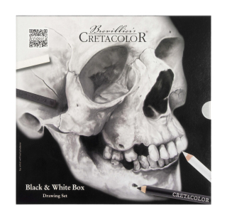 Sada umeleckých ceruziek CRETACOLOR SKULL EDITION, black and white