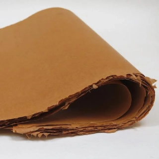 Papier 40 x 55cm Khadi SUNN HEMP turkish madder, 100g/m2, 1ks
