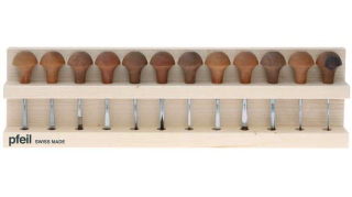 Sada 12 rydiel Pfeil Swiss na linoryt a drevoryt s drevenou rúčkou