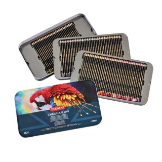 Sada 100 farebných ceruziek Derwent Chromaflow