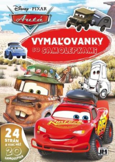 Vymaľovánky so samolepkami - Autá