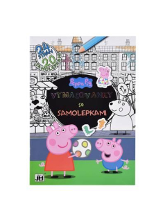 Vymaľovánky so samolepkami - Prasiatko Peppa
