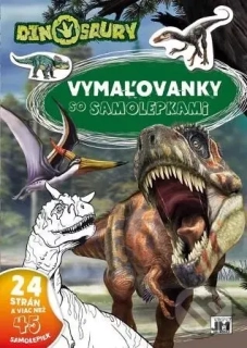 Vymaľovánky so samolepkami - Dinosaury