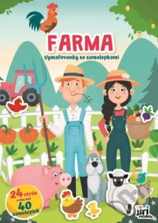 Vymaľovánky so samolepkami - Farma