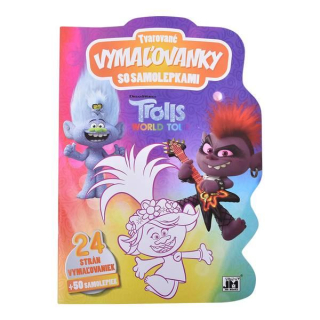 Tvarové vymaľovánky so samolepkami - Trolovia